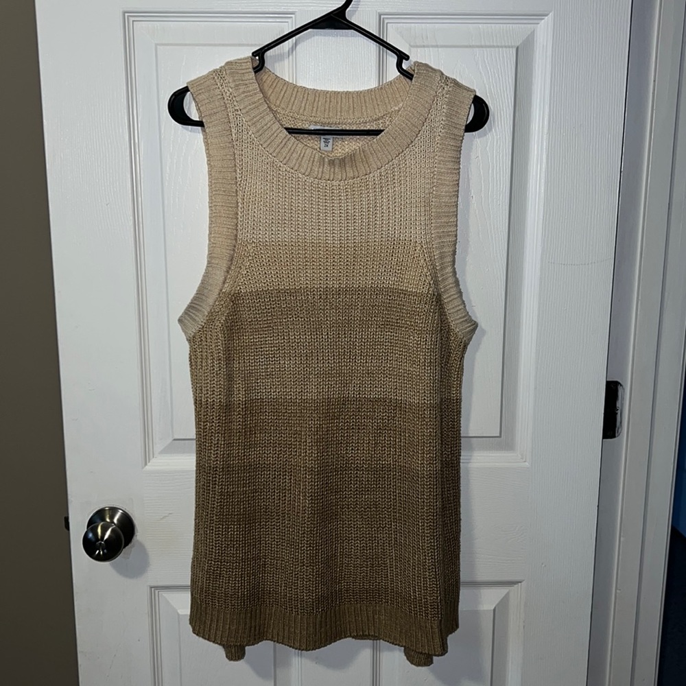 Knit ombré tank